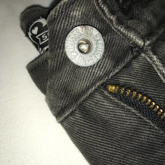 No Excuses Size 15/17 Black Jeans Sexy Jeanswear Tough - Picture 10 of 10